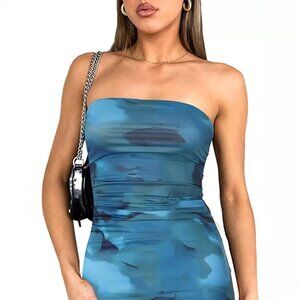 Tie-dye Bodycon Mini Dress